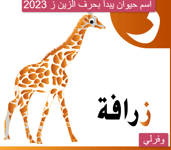 اسم حيوان يبدأ بحرف الزين ز 2023